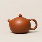 Ceramic Teapot, Red Clay Tea Pot for Kung Fu Brewing, Handmade Ceramic Teapot for Loose Leaf Tea and Tea Bags, 13.5 oz