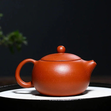 Red Clay Tea Pot for Kung Fu Brewing, Handmade Ceramic Teapot for Loose Leaf Tea and Tea Bags – image 7