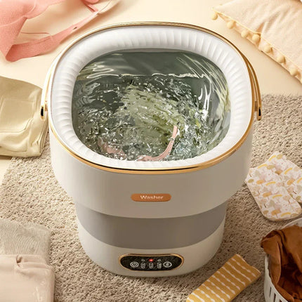 Clean Jet | Portable Travel-Ready Washing Machine with Foldable Design | Compact Laundry Solution for Small Spaces 1