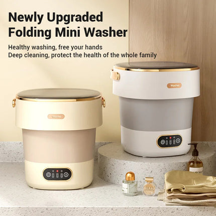 Clean Jet | Portable Travel-Ready Washing Machine with Foldable Design | Compact Laundry Solution for Small Spaces 2