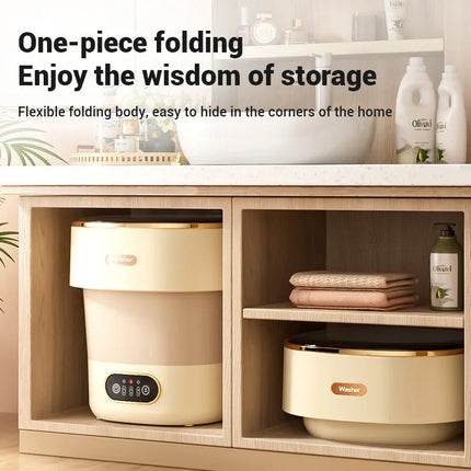 Clean Jet | Portable Travel-Ready Washing Machine with Foldable Design | Compact Laundry Solution for Small Spaces 3