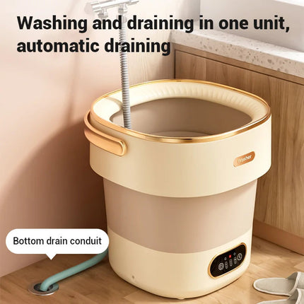 Clean Jet | Portable Travel-Ready Washing Machine with Foldable Design | Compact Laundry Solution for Small Spaces 4
