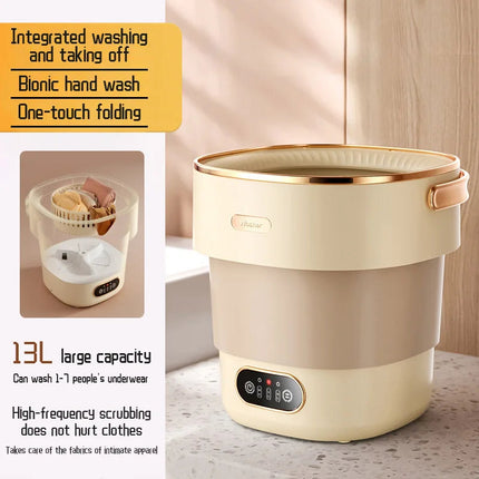 Clean Jet | Portable Travel-Ready Washing Machine with Foldable Design | Compact Laundry Solution for Small Spaces 7