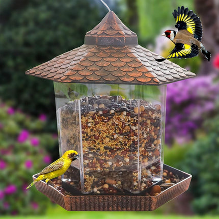 Hanging Bird Feeder for Outside, Wild Bird Feeding Station for Garden