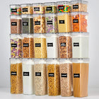 Clear Kitchen Storage Set | Airtight Food Storage Containers with Stackable Design | Efficient Organization for Pantry and Cabinet 0