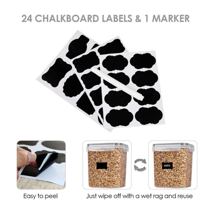 Clear Kitchen Storage Set | Airtight Food Storage Containers with Stackable Design | Efficient Organization for Pantry and Cabinet 8