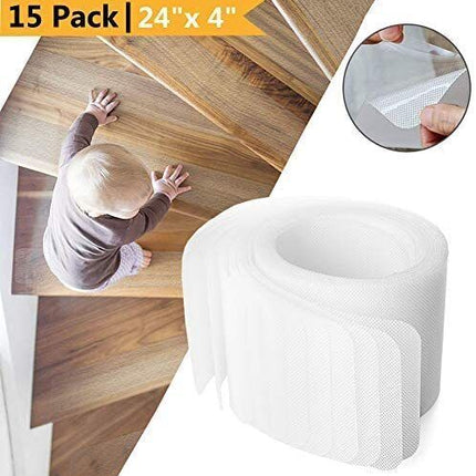 Clear Non-Slip Stair Treads | Anti-Slip Strips for Enhanced Safety | Ideal for Homes with Children and Seniors 3