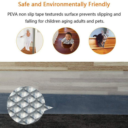 Clear Non-Slip Stair Treads | Anti-Slip Strips for Enhanced Safety | Ideal for Homes with Children and Seniors 6