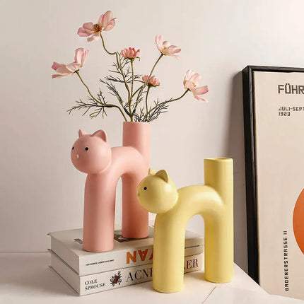 Cat Vase for Flowers – image 4