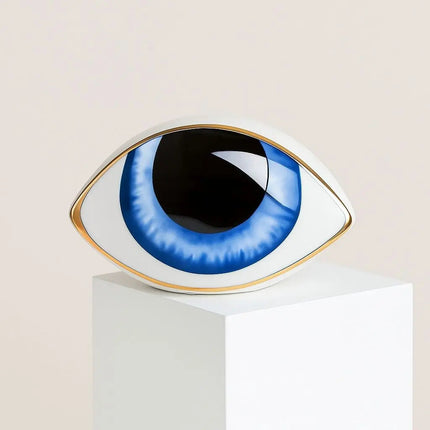 Ceramic Eye Ornament, Surrealist Art Eye Sculpture – image 4