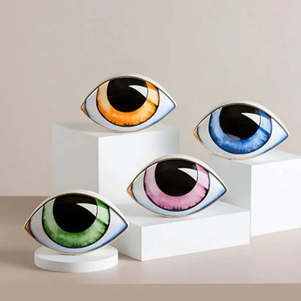 Ceramic Eye Ornament, Surrealist Art Eye Sculpture – image 7