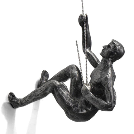 ClimbArtis | Metal Wall Sculpture Art of Climber with Handcrafted Resin Design | Inspirational Decor for Strength and Growth 10