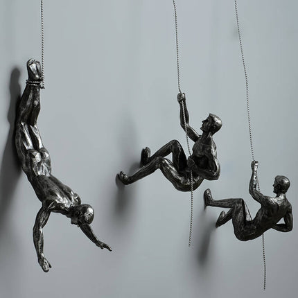 ClimbArtis | Metal Wall Sculpture Art of Climber with Handcrafted Resin Design | Inspirational Decor for Strength and Growth 4