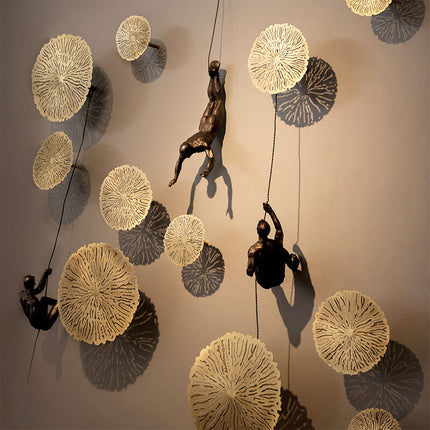 ClimbArtis | Metal Wall Sculpture Art of Climber with Handcrafted Resin Design | Inspirational Decor for Strength and Growth 6