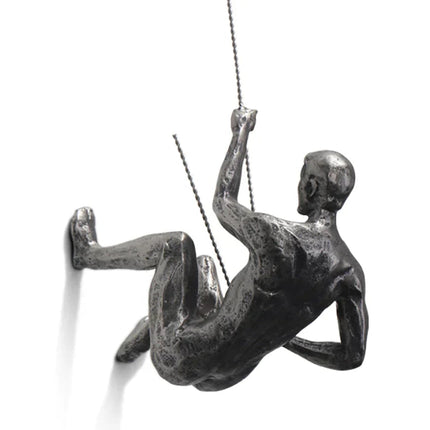 ClimbArtis | Metal Wall Sculpture Art of Climber with Handcrafted Resin Design | Inspirational Decor for Strength and Growth 9