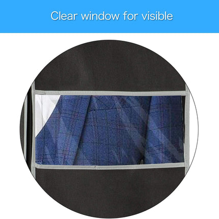Clothing Storage Covers | 10-Pack Breathable Garment Bags with Clear Window | Lightweight & Durable for Travel and Home 1
