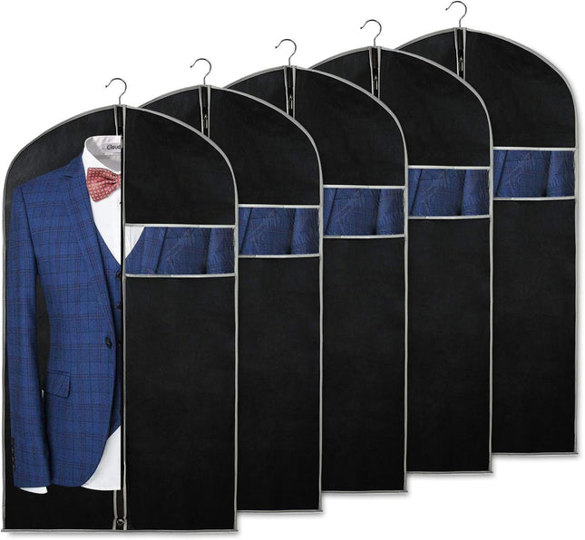 Clothing Storage Covers | Breathable Garment Cover Set with Clear Window | Durable and Lightweight for Travel and Home Organization 0