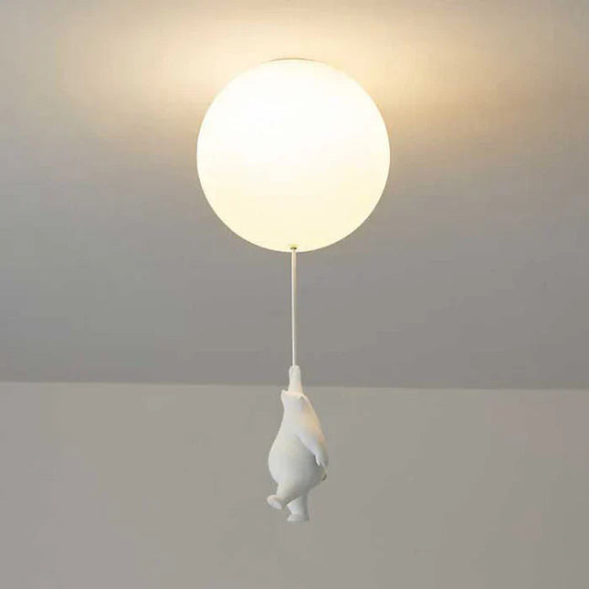 CloudBear | Children's Ceiling Lamp with Bear & Balloon Design | Playful Lighting for Enchanting Spaces 0
