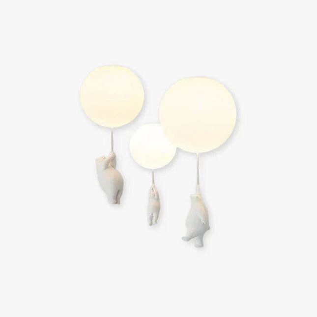 CloudBear | Children's Ceiling Lamp with Bear & Balloon Design | Playful Lighting for Enchanting Spaces 1