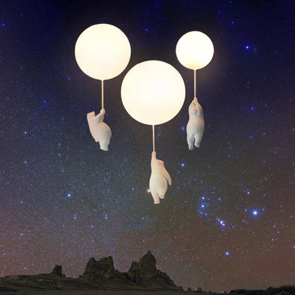 CloudBear | Children's Ceiling Lamp with Bear & Balloon Design | Playful Lighting for Enchanting Spaces 3