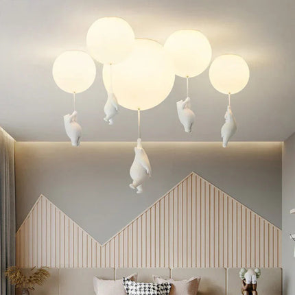 CloudBear | Children's Ceiling Lamp with Bear & Balloon Design | Playful Lighting for Enchanting Spaces 4