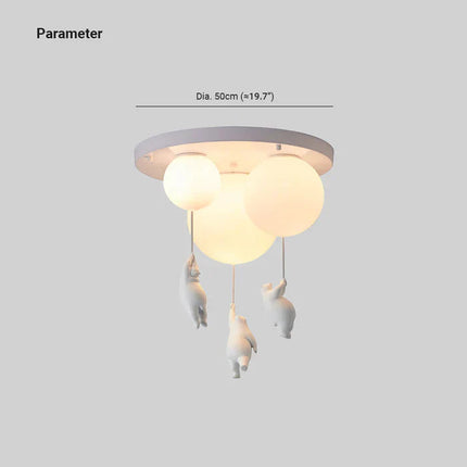 CloudBear | Children's Ceiling Lamp with Bear & Balloon Design | Playful Lighting for Enchanting Spaces 8