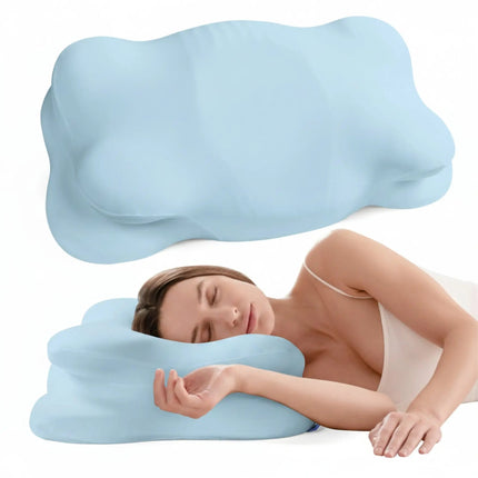 Cloud Alignment Pillow | Adjustable Fill & Dual Height Design for Personalized Sleep Comfort 12