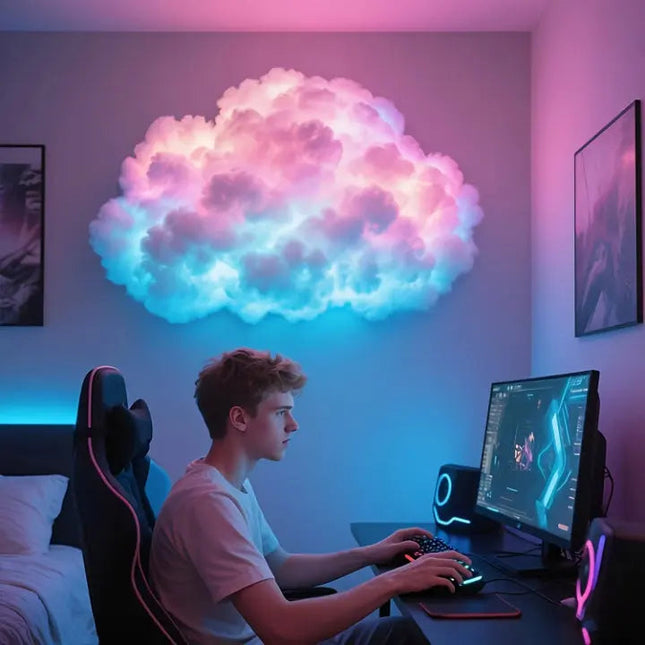 Cloud Mood Lamp | App-Controlled RGB LED Light with Customizable Design | 200 cm Relaxing Ambience 1