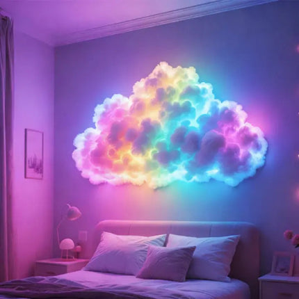 Cloud Mood Lamp | App-Controlled RGB LED Light with Customizable Design | 200 cm Relaxing Ambience 3