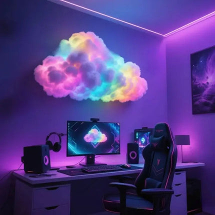 Cloud Mood Lamp | App-Controlled RGB LED Light with Customizable Design | 200 cm Relaxing Ambience 4