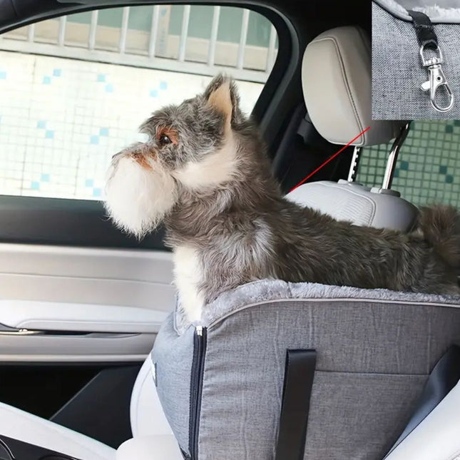 Cloud Paws | Travel Booster Seat for Pets with Plush Cushion | Comfortable and Secure for Road Trips 0