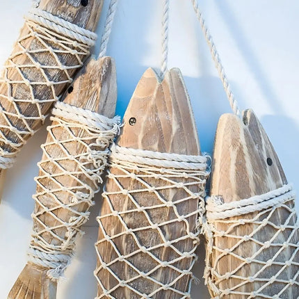 Wooden Fish Wall Hanging, Nautical Decor for Living Room Wall Decor – image 6