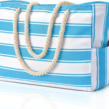 Coastal Adventure | Large Waterproof Beach Tote with Spacious Design | Stylish & Sandproof for All Your Essentials 13