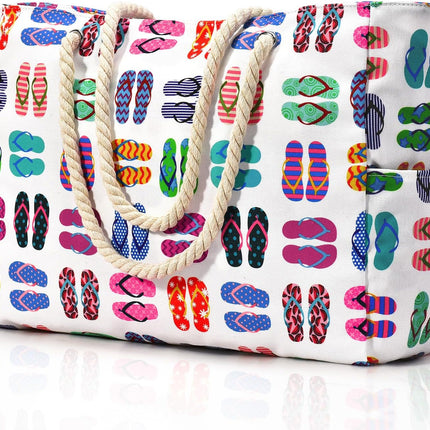 Coastal Adventure | Large Waterproof Beach Tote with Spacious Design | Stylish & Sandproof for All Your Essentials 2