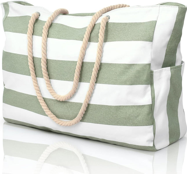 Coastal Companion | Oversized Waterproof Beach Tote with Multiple Pockets | Lightweight Design for Ultimate Convenience 0
