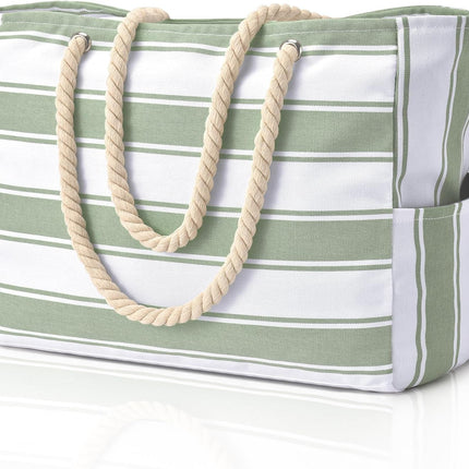 Coastal Companion | Oversized Waterproof Beach Tote with Multiple Pockets | Lightweight Design for Ultimate Convenience 3