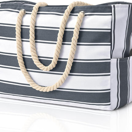 Coastal Companion | Oversized Waterproof Beach Tote with Multiple Pockets | Lightweight Design for Ultimate Convenience 5
