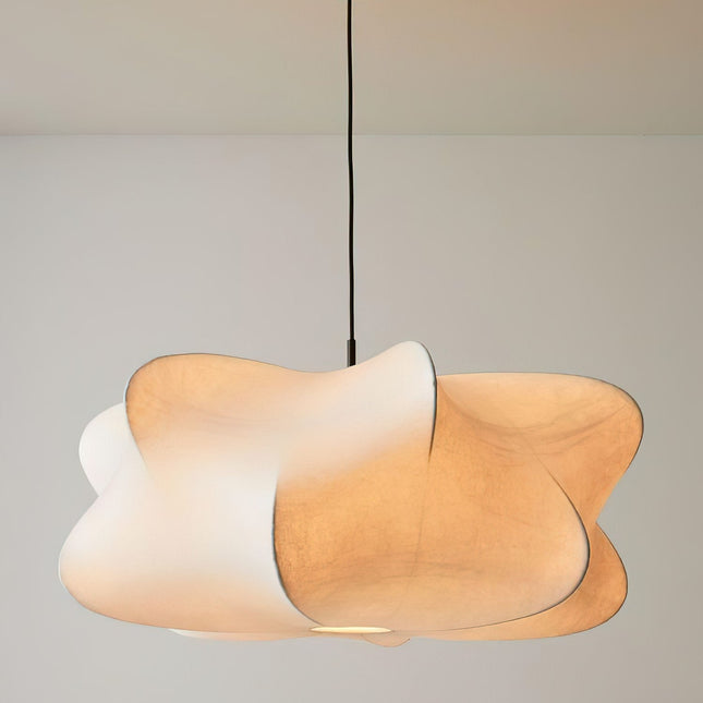 Cocoon-Inspired Pendant Light | Modern Ceiling Light Fixture with Adjustable Height | Elegant Ambient Lighting for Contemporary Spaces 0