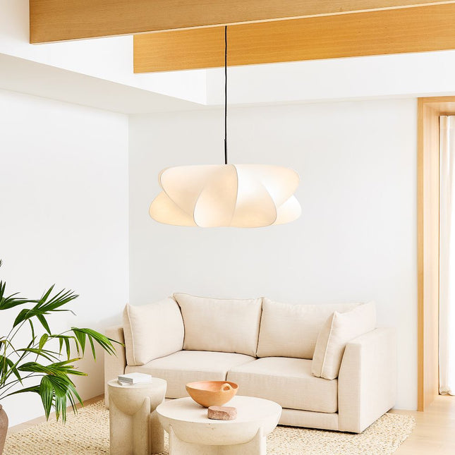 Cocoon-Inspired Pendant Light | Modern Ceiling Light Fixture with Adjustable Height | Elegant Ambient Lighting for Contemporary Spaces 1