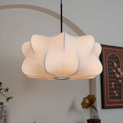 Cocoon-Inspired Pendant Light | Modern Ceiling Light Fixture with Adjustable Height | Elegant Ambient Lighting for Contemporary Spaces 6