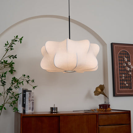 Cocoon-Inspired Pendant Light | Modern Ceiling Light Fixture with Adjustable Height | Elegant Ambient Lighting for Contemporary Spaces 7