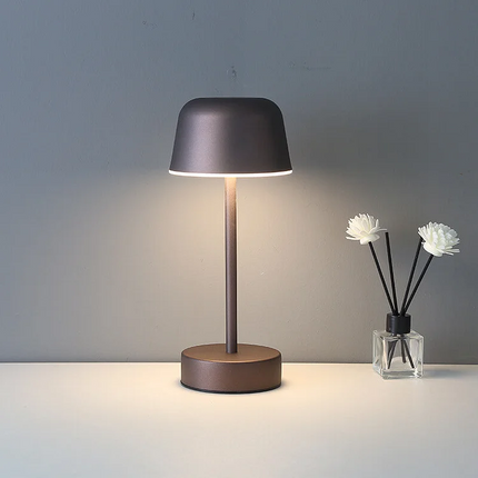 Dimmable Table Lamp with Rechargeable Design and 3 Light Settings | Modern Metal Lamp for Eye Comfort and Ambiance