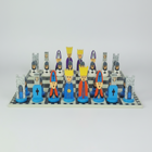 Colorful Cartoon Chess Set | Wooden Board Game for Kids with Friendly Pieces | Fun Learning Tool for Strategy Development 0