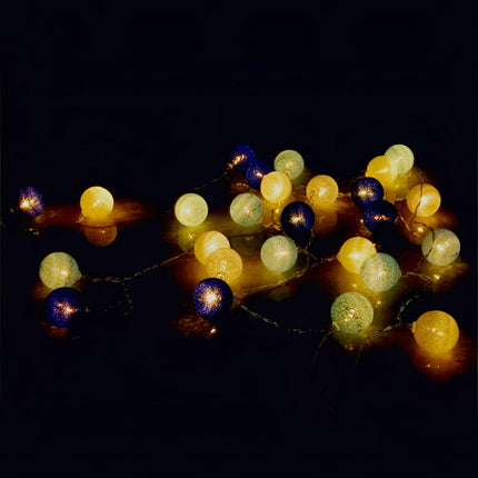 Colorful Cotton Ball String Lights | USB & Battery Powered | Versatile Fairy Lights for Cozy Ambiance 4