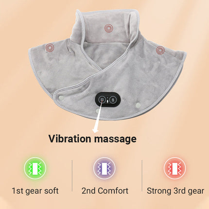 ComfortEase | Electric Neck and Shoulder Heating Pad with Vibration | Ergonomic Design for Pain Relief 4