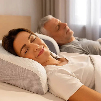 ComfortEase | Ergonomic Neck Support Pillow with Adaptive Foam for All Sleep Styles 2