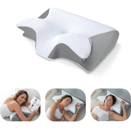 ComfortEase | Ergonomic Neck Support Pillow with Adaptive Foam for All Sleep Styles 3