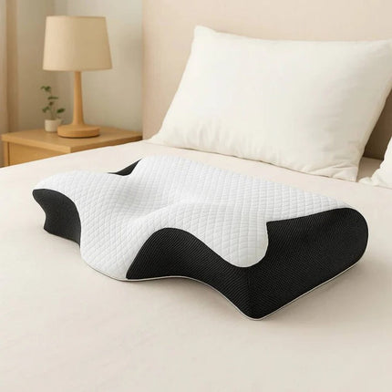 ComfortEase | Ergonomic Neck Support Pillow with Adaptive Foam for All Sleep Styles 4