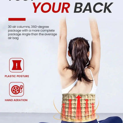 ComfortEase | Inflatable Lumbar Support Belt with Heat & Vibration | Pain Relief for Lower Back 6