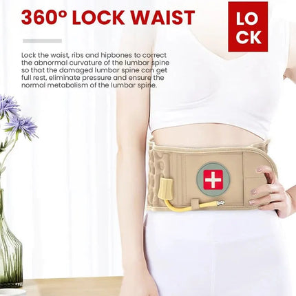 ComfortEase | Inflatable Lumbar Support Belt with Heat & Vibration | Pain Relief for Lower Back 7